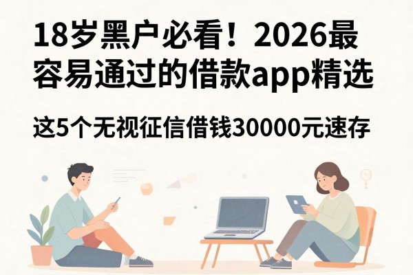 18岁黑户必看！2026最容易通过的借款app精选，这5个无视征信借钱30000元速存