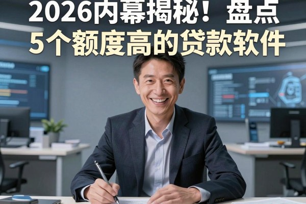 2026内幕揭秘!盘点5个额度高的贷款软件,这些借款平台额度真高!