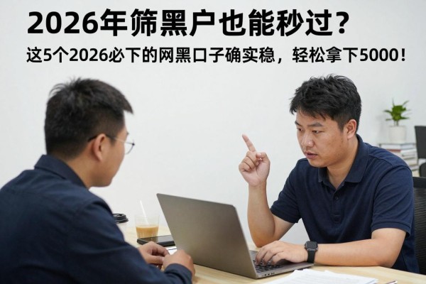 2026年严筛黑户也能秒过?这5个2026必下的网黑口子确实稳,轻松拿下5000!