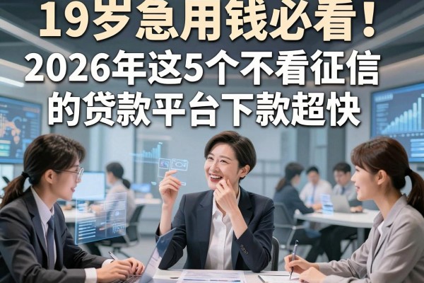 19岁急用钱必看!2026年这5个不看征信的贷款平台下款超快