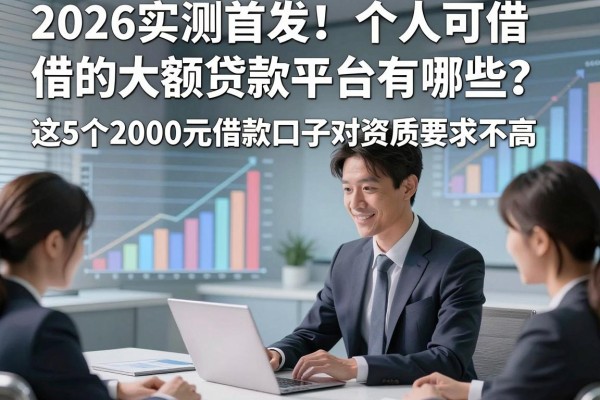2026实测首发!个人可借的大额贷款平台有哪些?这5个2000元借款口子对资质要求不高