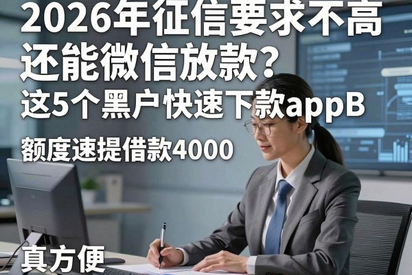 2026年征信要求不高还能微信放款?这5个黑户快速下款appB,额度速提借款4000真方便