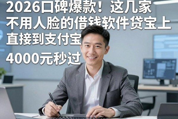 2026口碑爆款！这几家不用人脸的借钱软件直接到支付宝上，4000元秒过，对征信要求还不高