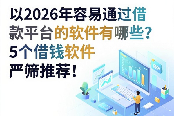 2026年容易通过借款平台的软件有哪些?这5个借钱软件严筛推荐!