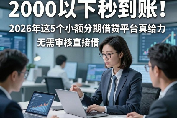 2000以下秒到账!2026年这5个小额分期借贷平台真给力,无需审核直接借