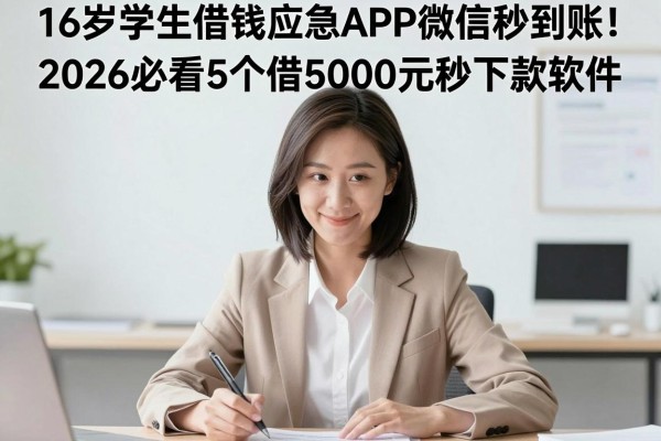 16岁学生借钱应急APP微信秒到账！2026必看5个借5000元秒下款软件