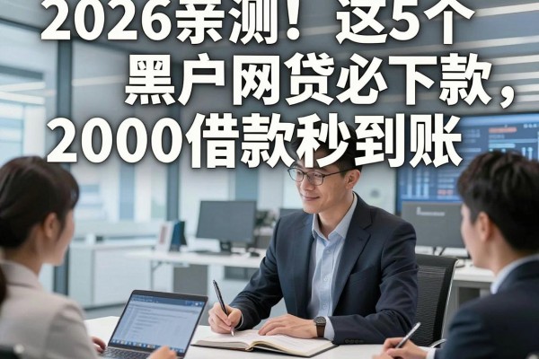 2026亲测!这5个黑户网贷必下款,2000借款秒到账!
