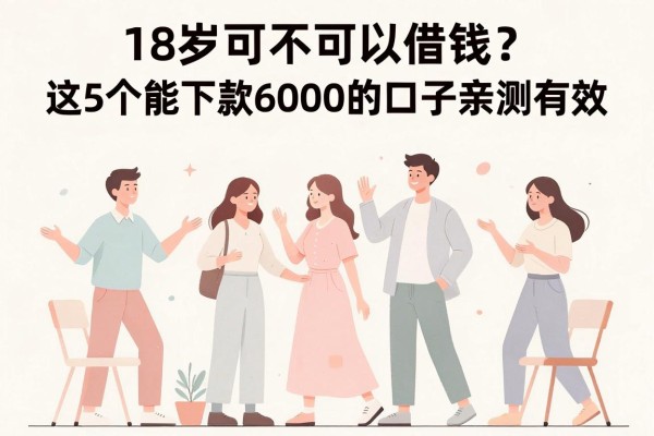 18岁可不可以借钱?这5个能下款6000的口子亲测有效