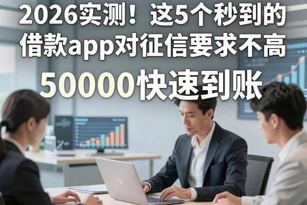2026实测!这5个秒到的借款app对征信要求不高,50000快速到账