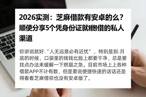 2026实测:芝麻借款有安卓的么?顺便分享5个凭身份证就能借的私人渠道