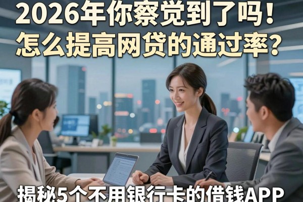 2026年你察觉到了吗!怎么提高网贷的通过率?揭秘5个不用银行卡的借钱APP