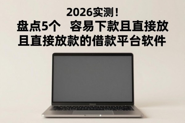 2026实测！盘点5个容易下款且直接放款的借款平台软件
