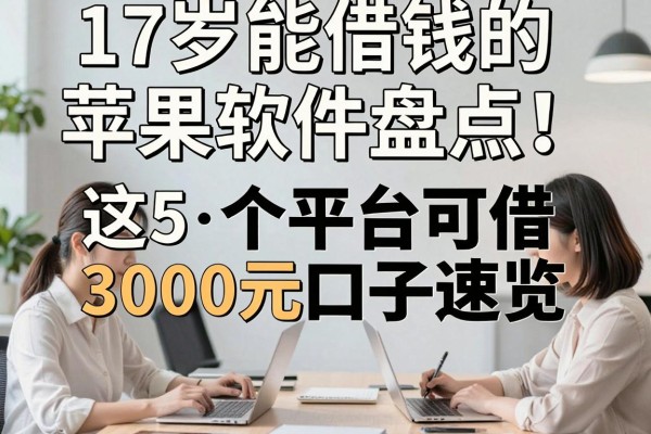 17岁能借钱的苹果软件盘点！这5个平台可借3000元口子速览