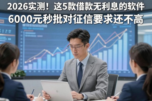 2026实测!这5款借款无利息的软件,6000元秒批对征信要求还不高