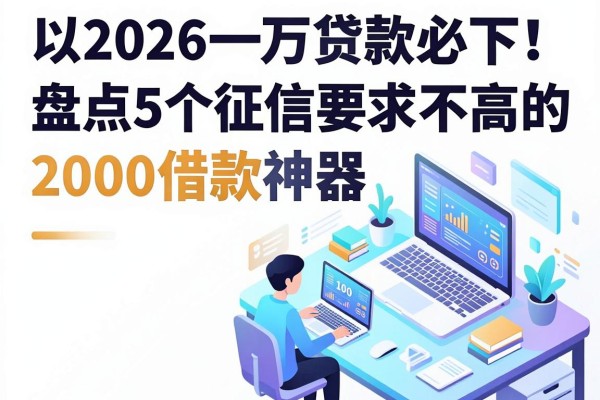 2026一万贷款必下!盘点5个征信要求不高的2000借款神器