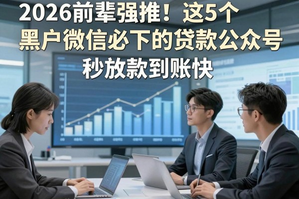2026前辈强推！这5个黑户微信必下的贷款公众号，秒放款到账快