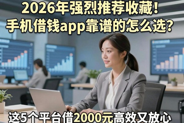 2026年强烈推荐收藏！手机借钱app靠谱的怎么选？这5个平台借2000元高效又放心