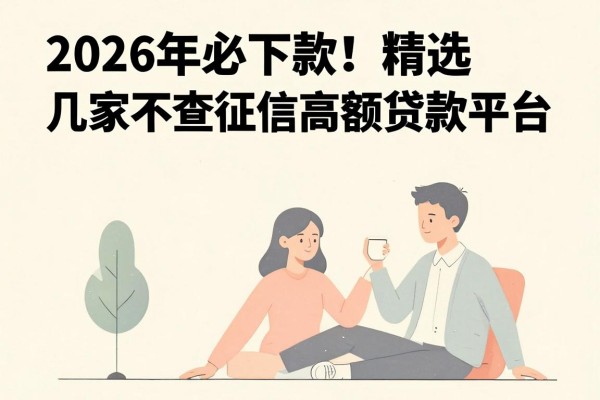 2026年必下款!精选几家不查征信高额贷款平台,对征信要求极低
