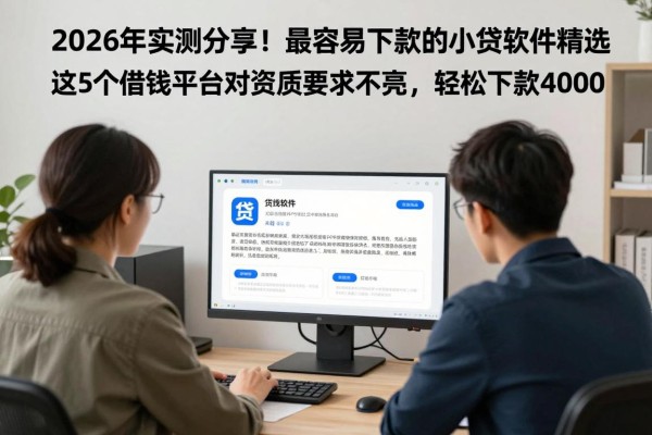 2026年实测分享!最容易下款的小贷软件精选,这5个借钱平台对资质要求不高,轻松下款4000