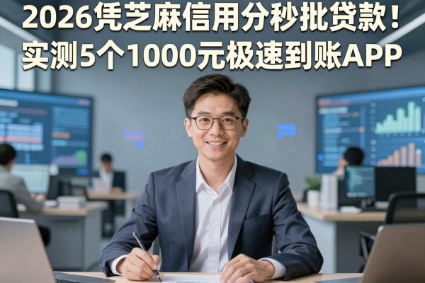 2026凭芝麻信用分秒批贷款！实测5个1000元极速到账APP