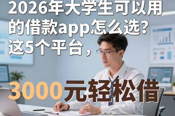 2026年大学生可以用的借款app怎么选?这5个平台,3000元轻松借!