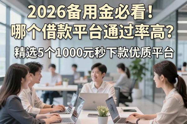 2026备用金必看！哪个借款平台通过率高？精选5个1000元秒下款优质平台