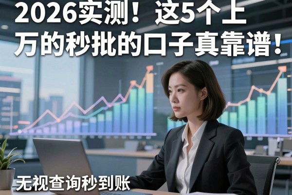 2026实测!这5个上万的秒批的口子真靠谱,无视查询秒到账