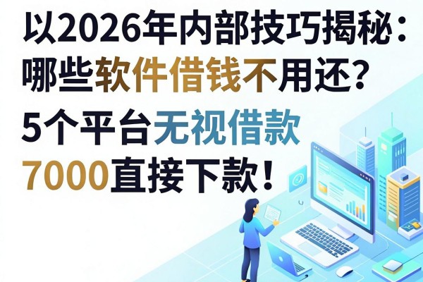 2026年内部技巧揭秘：哪些软件借钱不用还？这5个平台无视借款7000直接下款！