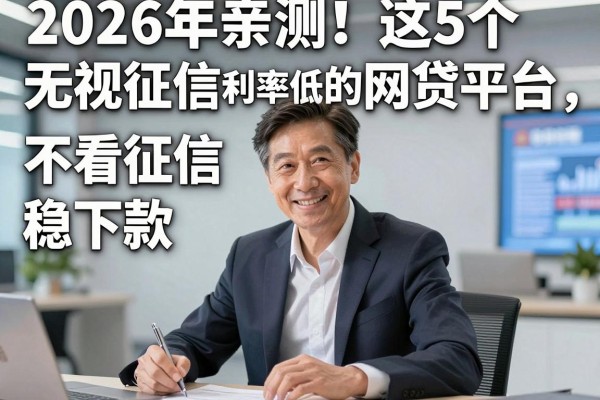 2026年亲测！这5个无视征信、利率低的网贷平台，不看征信稳下款！