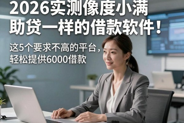 2026实测像度小满助贷一样的借款软件！这5个要求不高的平台，轻松提供6000借款
