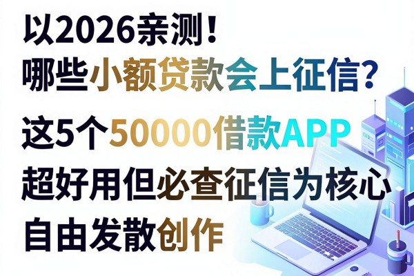 2026亲测!哪些小额贷款会上征信?这5个50000借款APP超好用但必查征信