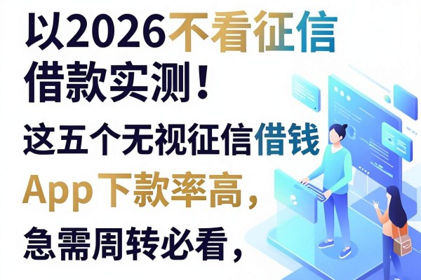 2026不看征信借款实测!这五个无视征信借钱App下款率高,急需周转必看