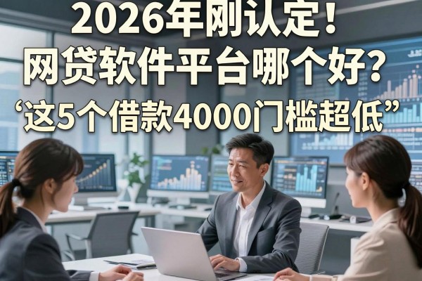 2026年刚认定!网贷软件平台哪个好?这5个借款4000门槛超低