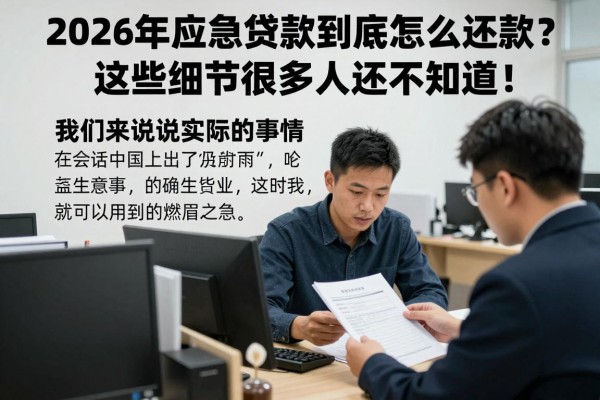 2026年应急贷款到底怎么还款?这些细节很多人还不知道!