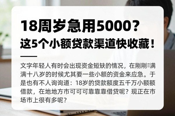 18周岁急用5000?这5个小额贷款渠道快收藏!