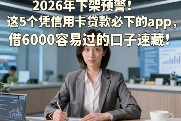 2026年下架预警!这5个凭信用卡贷款必下的app,借6000容易过的口子速藏