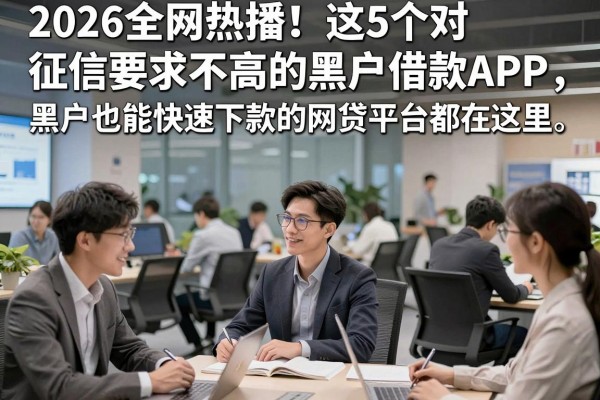 2026全网热播!这5个对征信要求不高的黑户借款APP,黑户也能快速下款的网贷平台都在这里