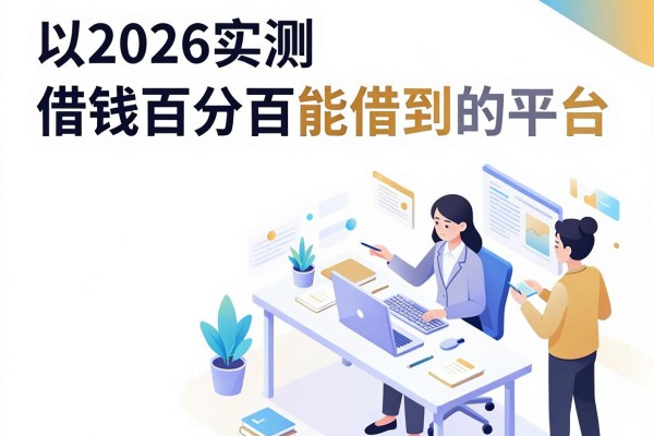 2026实测这5个借钱百分百能借到的平台，黑户也能做布丁小贷
