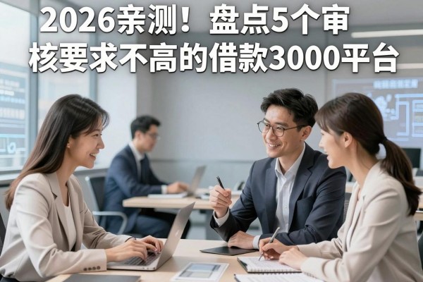 2026亲测!盘点5个审核要求不高的借款3000平台,这些网贷一定能审核通过!