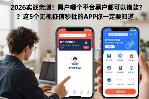 2026实战亲测!黑户哪个平台黑户都可以借款?这5个无视征信秒批的APP你一定要知道