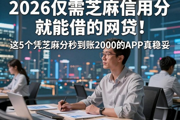 2026仅需芝麻信用分就能借的网贷！这5个凭芝麻分秒到账2000的APP真稳妥