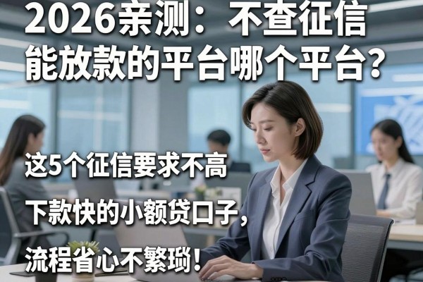 2026亲测：不查征信能放款的平台哪个平台？这5个征信要求不高、下款快的小额贷口子，流程省心不繁琐！