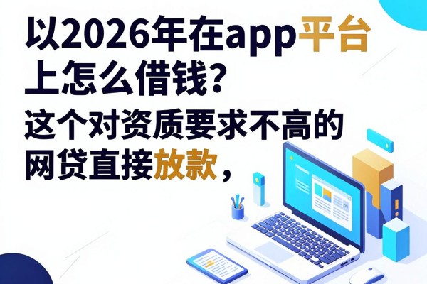 2026年在app平台上怎么借钱？这5个对资质要求不高的网贷直接放款，日常用着很合适