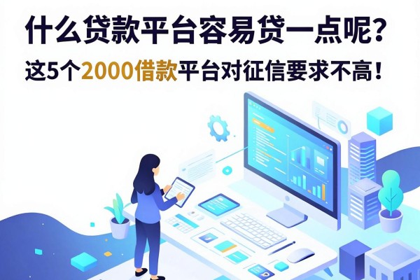 2026年专业分析:什么贷款平台容易贷一点呢?这5个2000借款平台对征信要求不高!