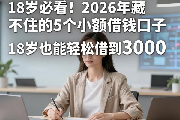 18岁必看!2026年藏不住的5个小额借钱口子,18岁也能轻松借到3000
