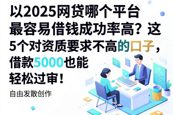 2025网贷哪个平台最容易借钱成功率高?这5个对资质要求不高的口子,借款5000也能轻松过审!
