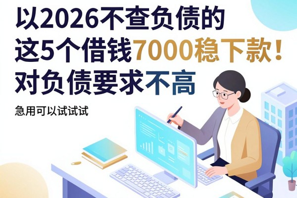 2026不查负债的新口子来了!这5个借钱7000稳下款、对负债要求不高,急用可以试试