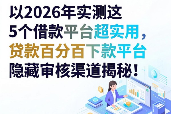 2026年实测这5个借款平台超实用,贷款百分百下款平台隐藏审核渠道揭秘! 2026年实测这5个借款平台超实用,贷款百分百下款平台隐藏审核渠道揭秘!