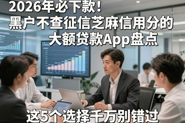 2026年必下款！黑户不查征信芝麻信用分的大额贷款App盘点，这5个选择千万别错过！