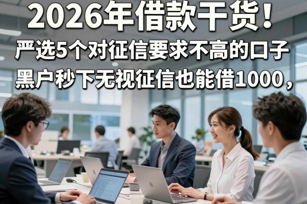 2026年借款干货!严选5个对征信要求不高的口子,黑户秒下无视征信也能借1000